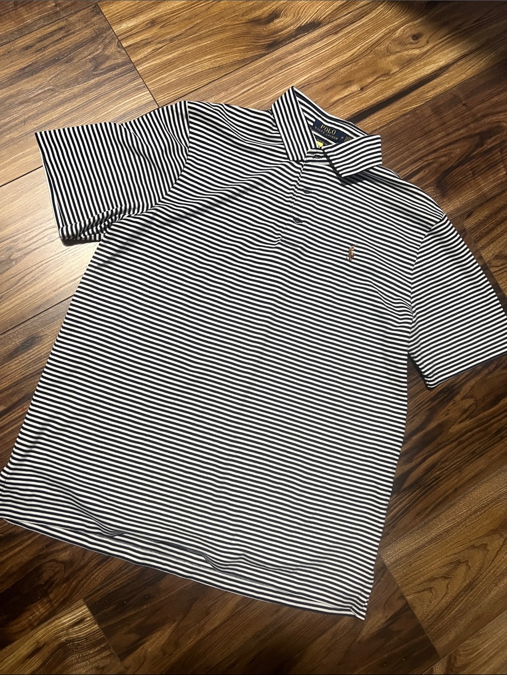 Polo by Ralph Lauren Black & White Striped Polo